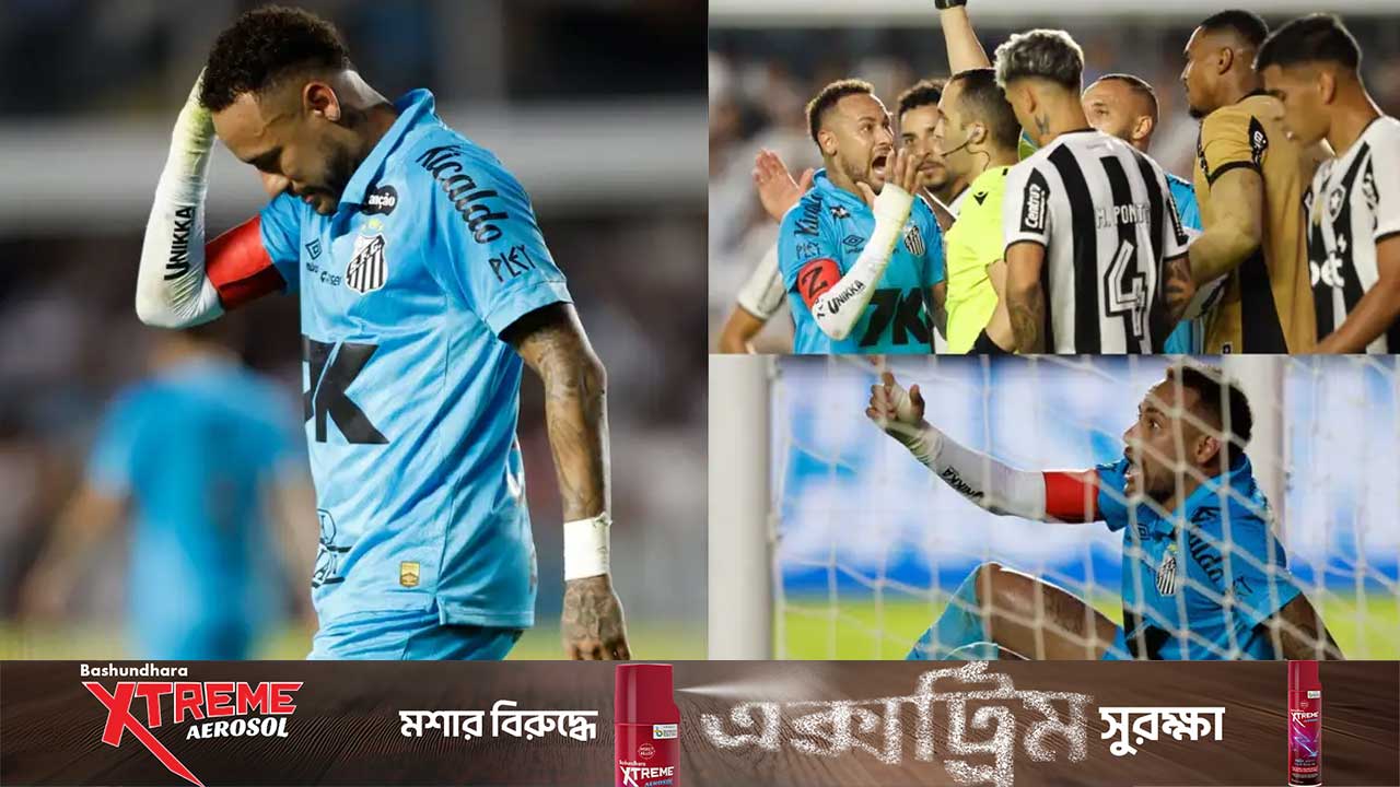 নেইমারের ব্যর্থ ‘হ্যান্ড অব গড’ প্রচেষ্টা, চাইলেন ক্ষমা