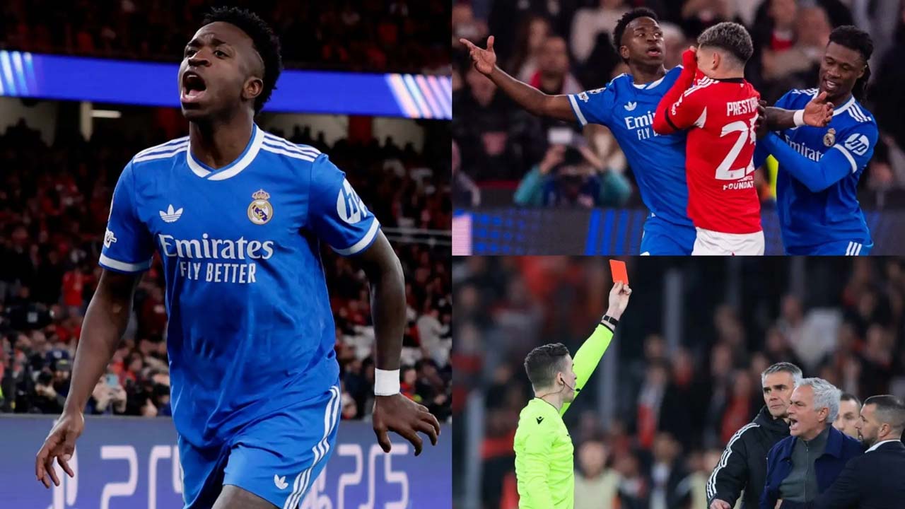 ঘটনাবহুল ম্যাচে ভিনিসিয়ুসের গোলে জিতল রিয়াল